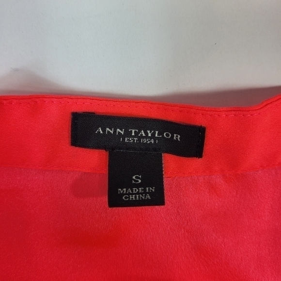 Ann Taylor Neon Pink Ruffle Blouse - Picture 9 of 9
